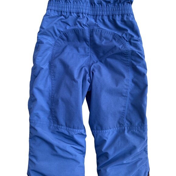 Kids Lands End Squall Snow Bib Pants Blue Insulated Waterproof Ski Snowpants-12 - Picture 10 of 16